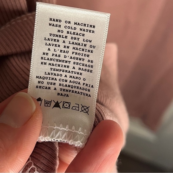 Fauxgerty Mauve Nonna Ribbed Midi Tank Dress - Picture 8 of 12